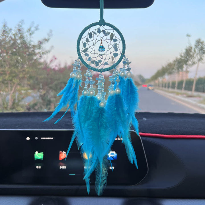 Olivenorma Car View Mirror Hanging Handwoven Dream Catcher