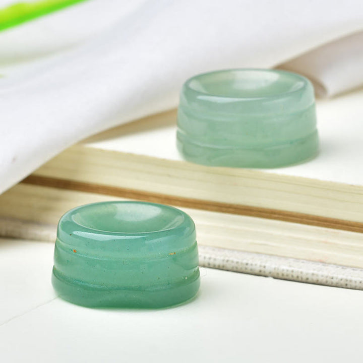 Olivenorma Natural Mineral Crystal Base Round Ball Holder Gemstone Decoration - Green Aventurine - image 21