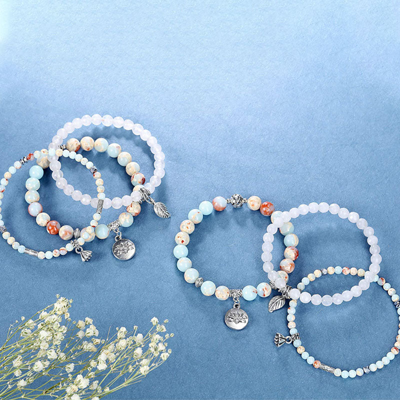 Lotus Emperor Stone 3 - Piece Bracelet