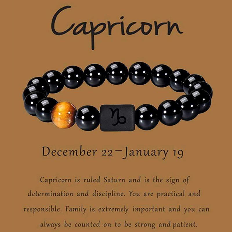 Olivenorma Obsidian Zodiac Lucky Bracelet - Capricorn - image 14