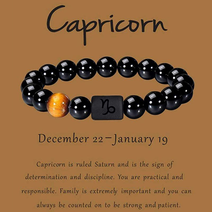 Olivenorma Obsidian Zodiac Lucky Bracelet - Capricorn - image 14