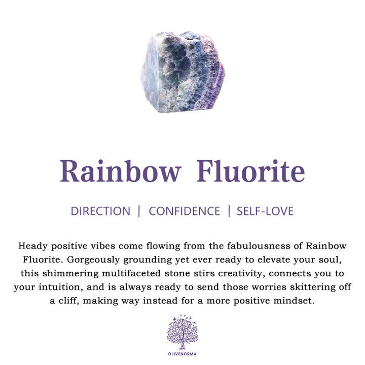 Olivenorma Crystal Rainbow Fluorite Natural Stone - image 2