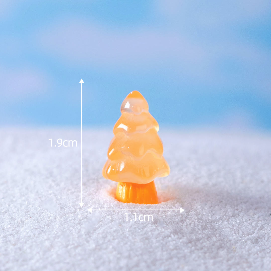 Olivenorma 5Pcs Crystal Mini Christmas Tree Sculpture Gemstone Decoration - image 13