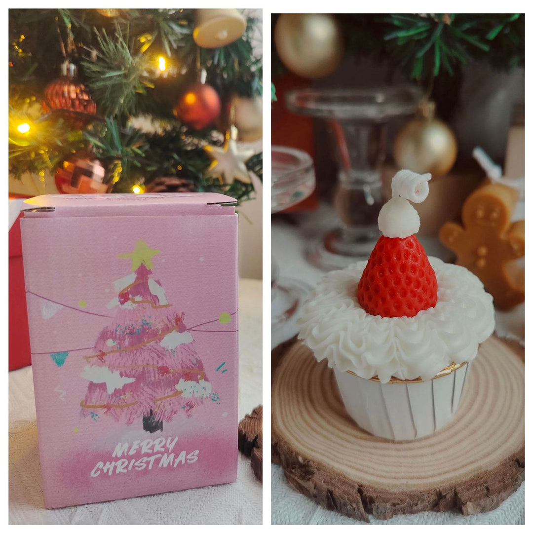 Olivenorma Christmas Cake Cookie Model Candle