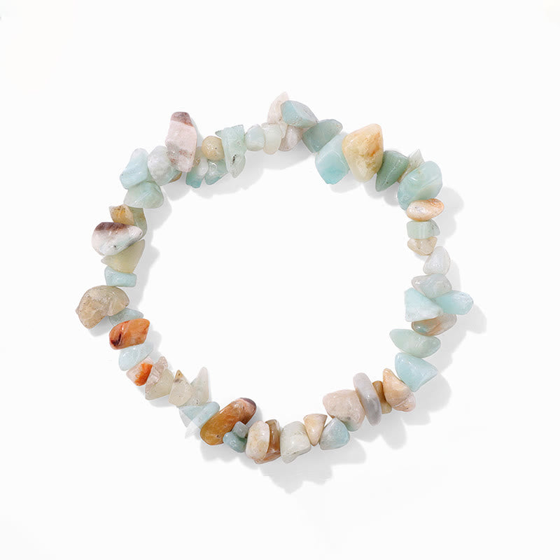 Olivenorma Colorful Natural Irregular Gravel Bracelet