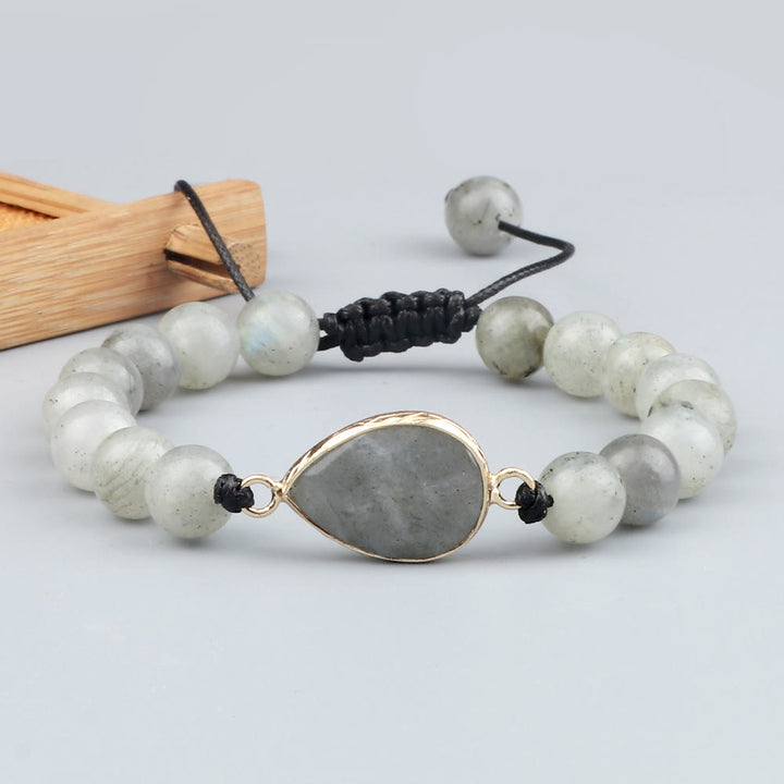 Olivenorma Cat's Eye Stone Beaded Opalite Bracelet