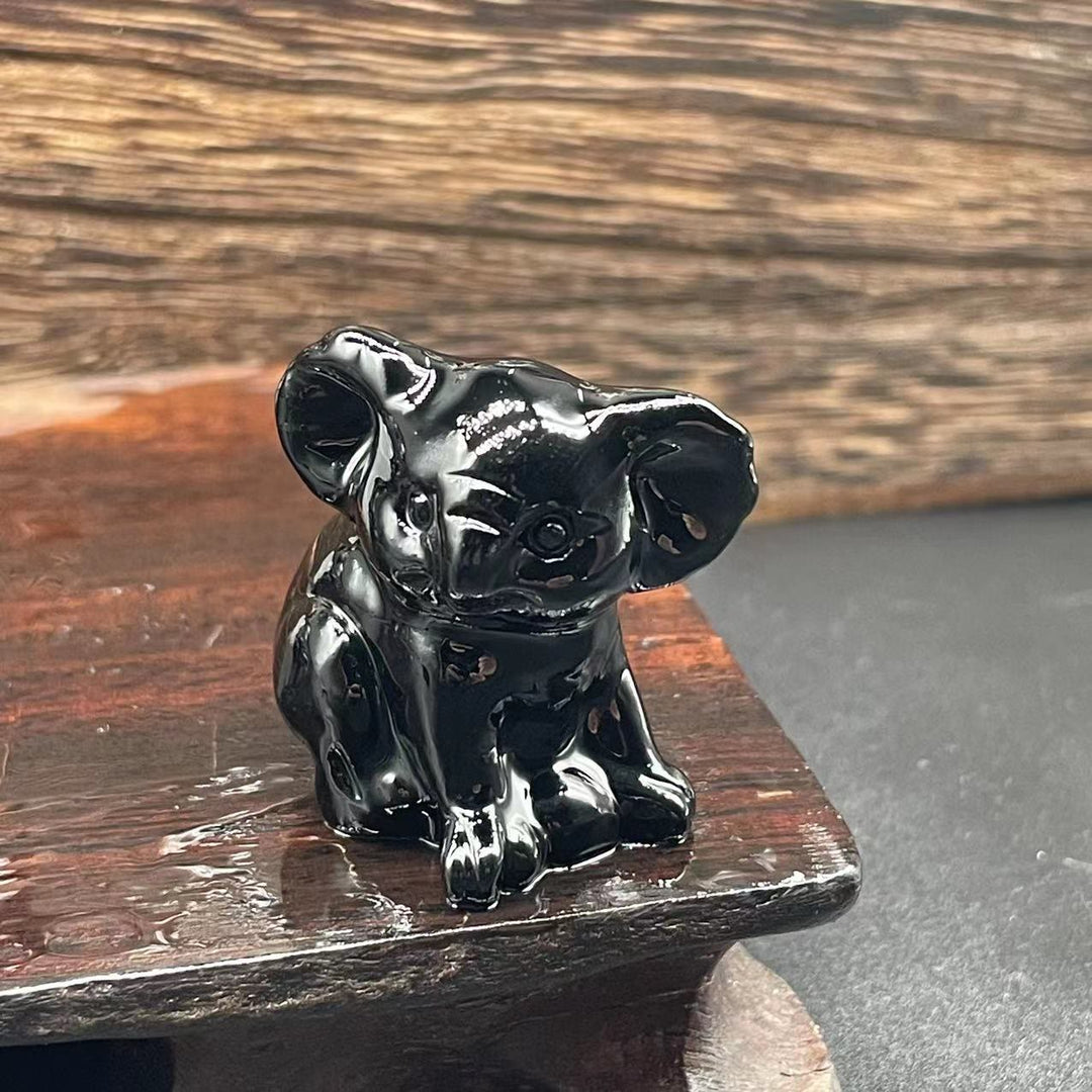 Olivenorma 1.2 Inches Carved Cute Koala Figurine Gemstone Decoration - image 2