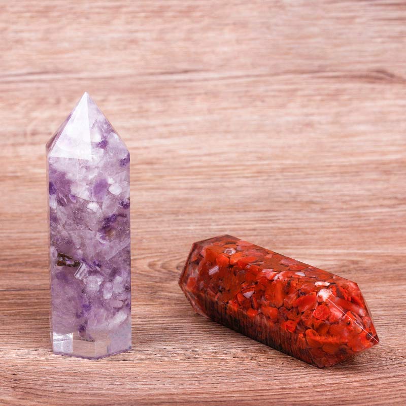 Natural Crystal Chakra Protection Decoration