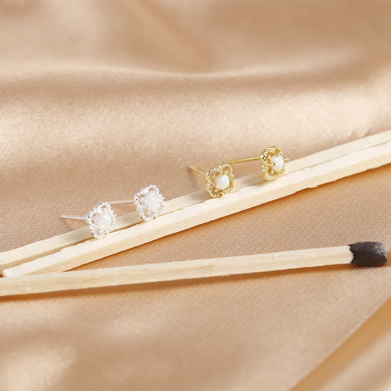 Olivenorma Delicate Vintage Opal Rhombic Earrings