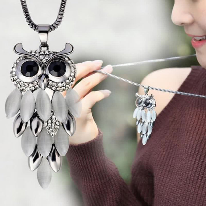 Olivenorma "Supernatural Power" - Crystal Alloy Sweater Necklace