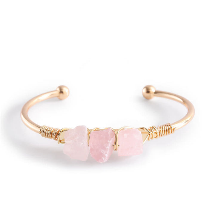 Olivenorma  Vintage Raw Crystal Gemstone Bracelet