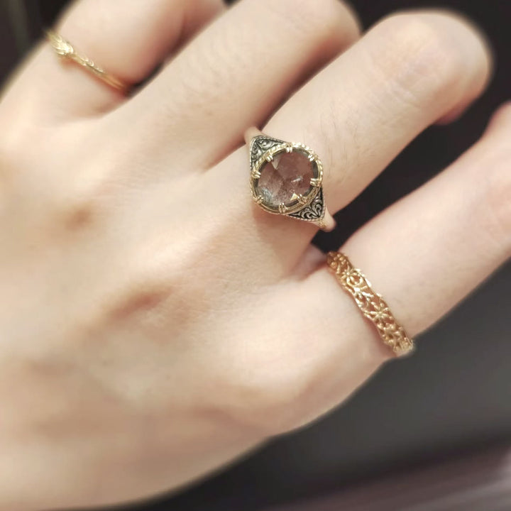 Olivenorma Natural Labradorite 925 Sterling Silver Ring - image 1