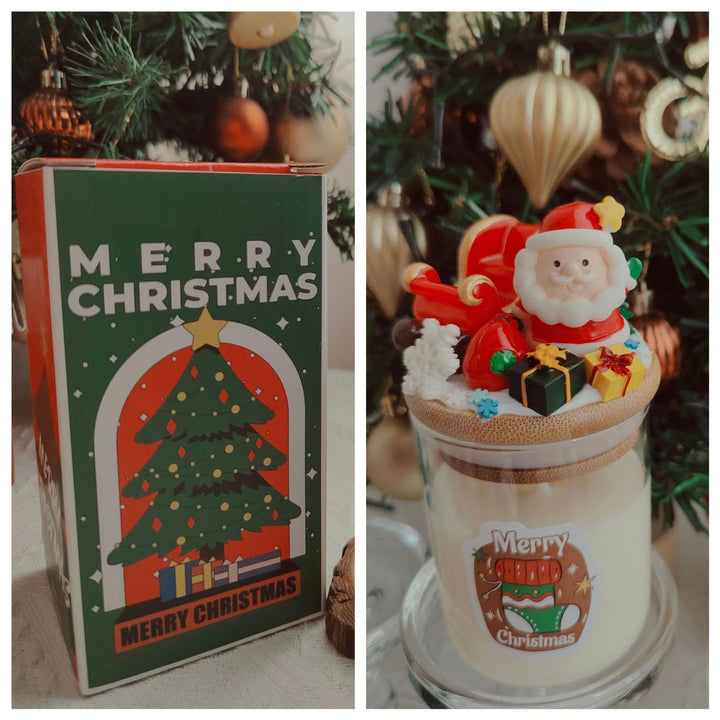 Olivenorma Christmas Santa Decor Candle