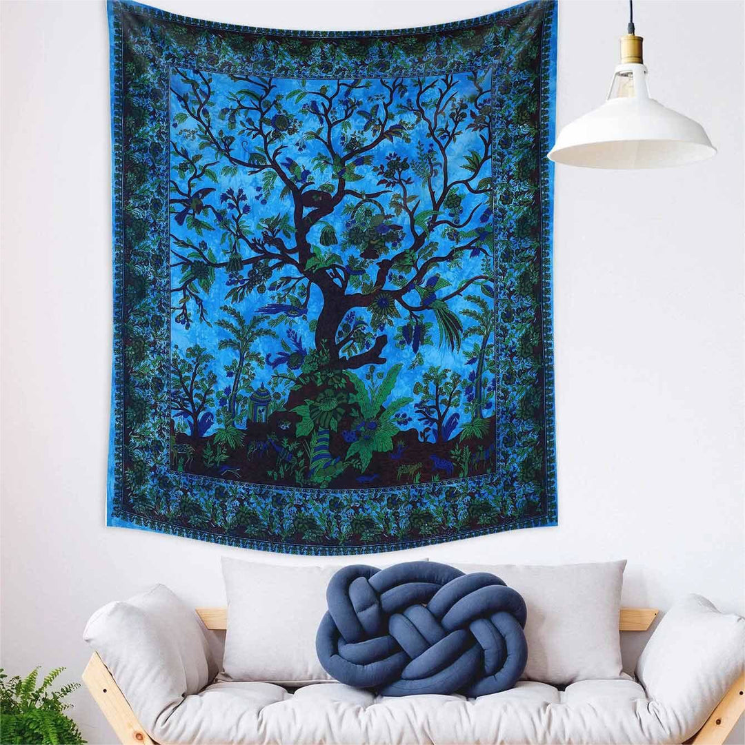 Olivenorma Green Tree Of Life Wall Hanging Psychedelic Tapestry