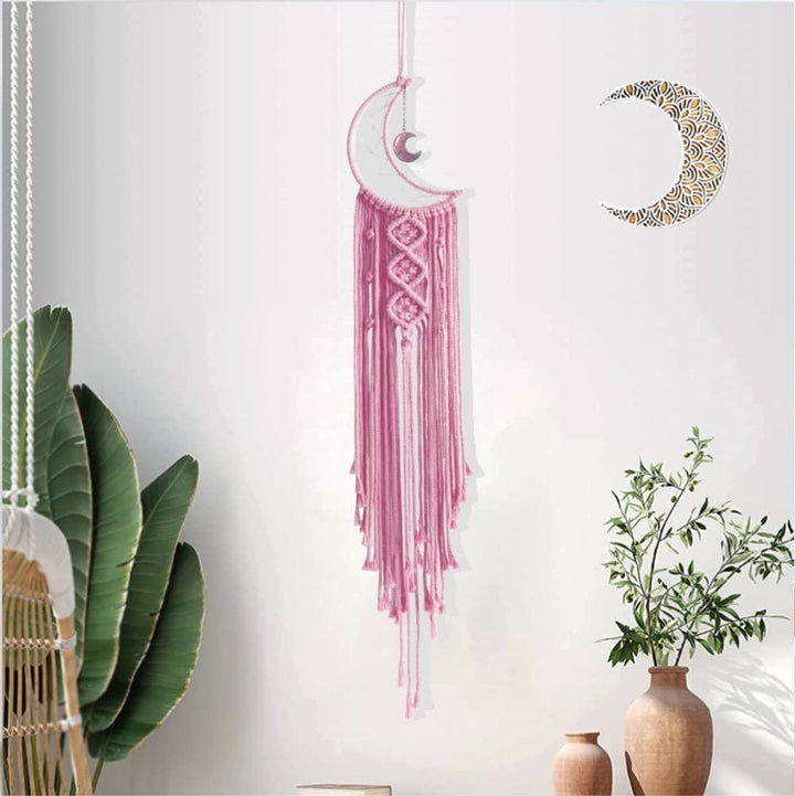 Olivenorma Star Moon Macrame Tassel Dream Catcher