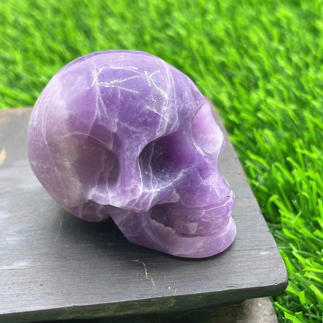 Olivenorma 5cm Carved Natural Crystal Skull Gemstone Decoration - image 15