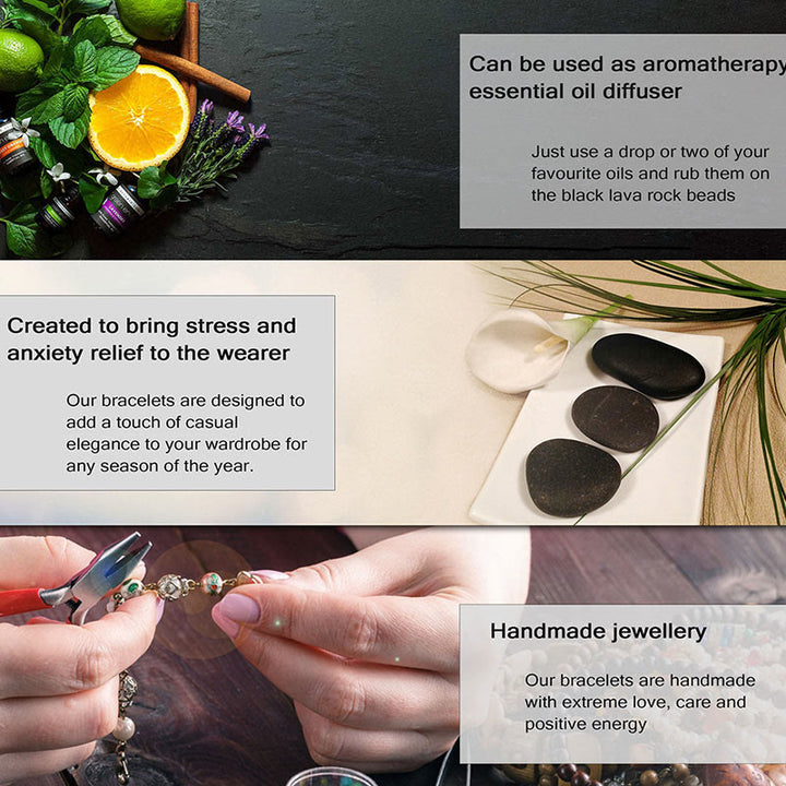 Olivenorma Anxiety Relief Natural Crystal Healing Chakra Bracelet - image 3