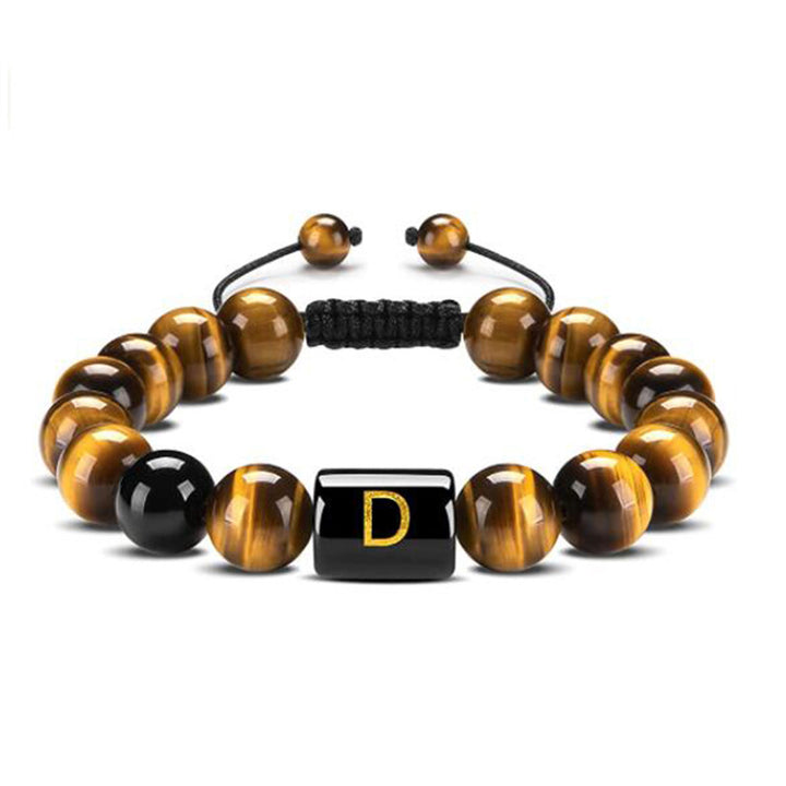 Tiger Eye Letter Protection Bracelet