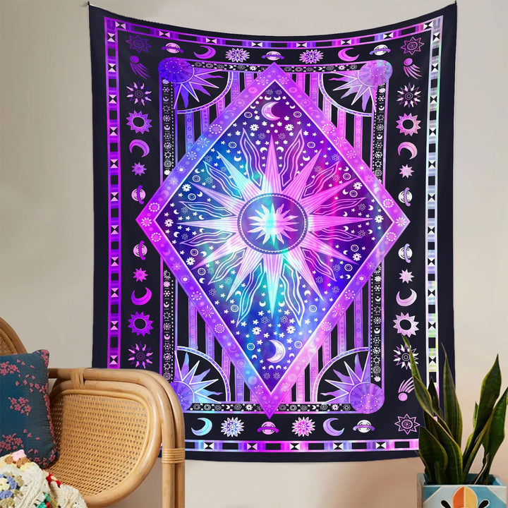 Olivenorma Sun Rays Moon Bohemia Tapestry