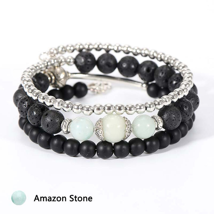 Natural Crystal Protection Stone Bracelet