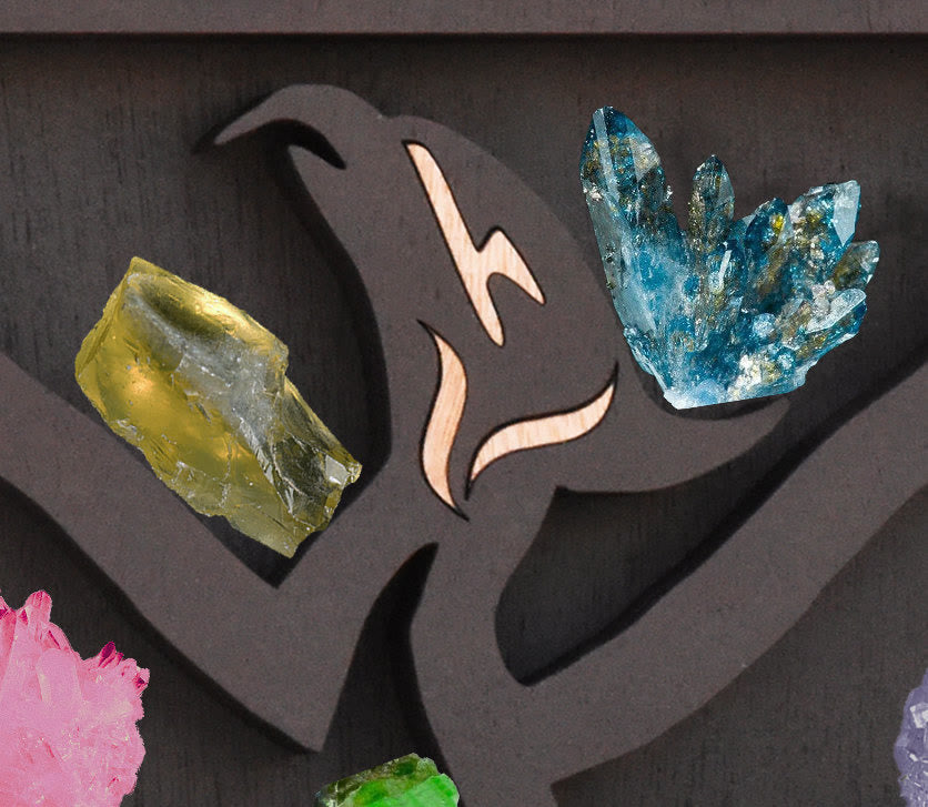 Olivenorma Phoenix Shaped Wall Decoration Handmade Crystal Stand - image 1