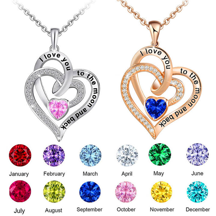FREE Today: "I Love You to the Moon and Back" – Eternal Hearts Birthstone Necklace - image 33