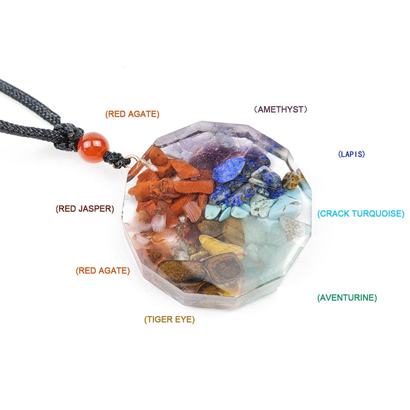 Olivenorma Chakra Healing Orgone Necklace