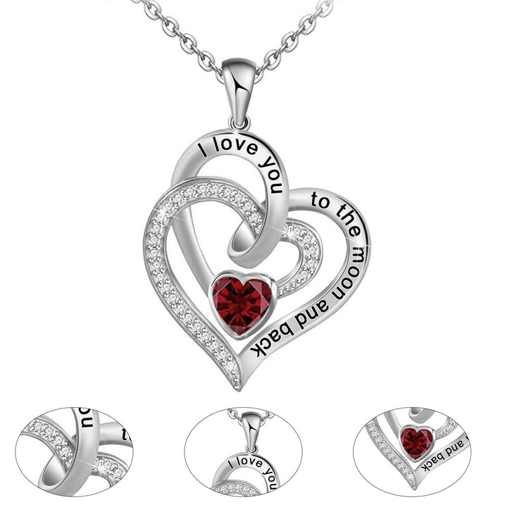 FREE Today: "I Love You to the Moon and Back" – Eternal Hearts Birthstone Necklace - image 29