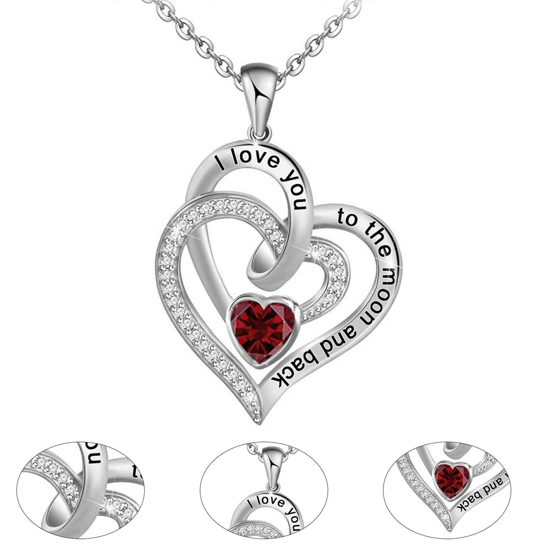 Olivenorma Hearts and Hearts Birthstone Gift Card Necklace - image 43