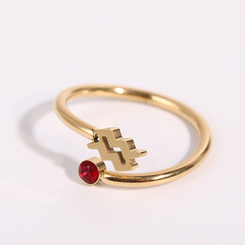 Olivenorma Zodiac Birthstone Gift Card Ring - image 3
