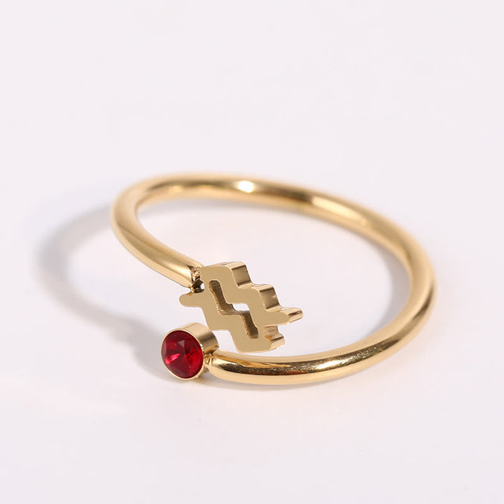 Olivenorma Zodiac Birthstone Gift Card Ring - image 3