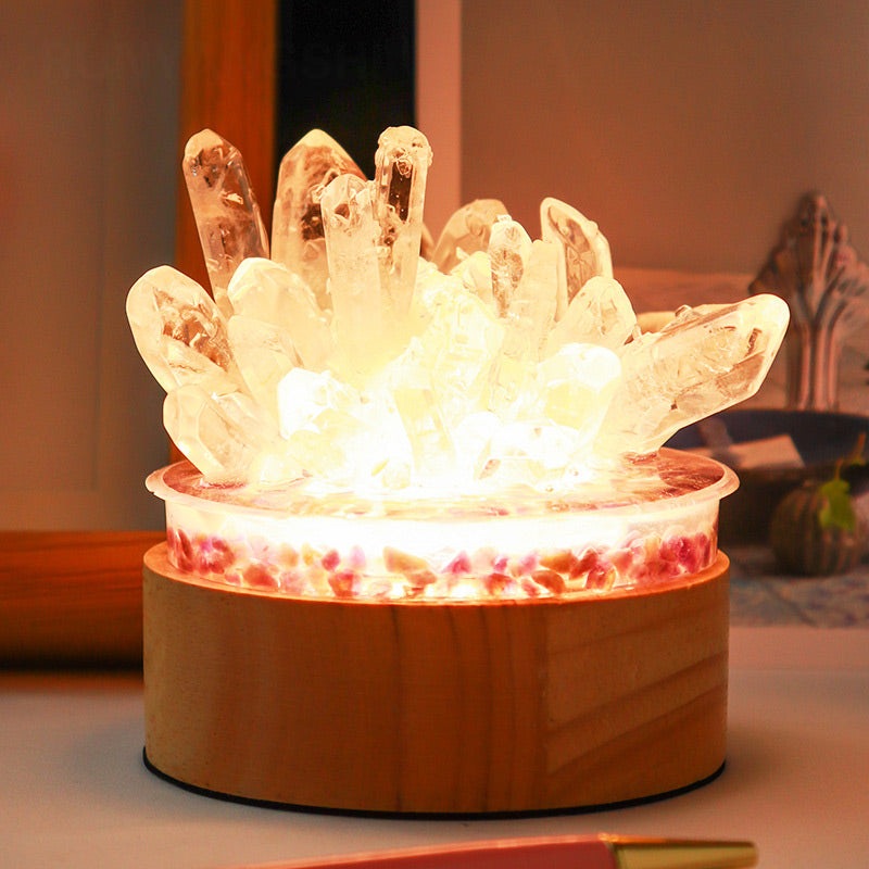 Olivenorma Natural Clear Crystal Lamp