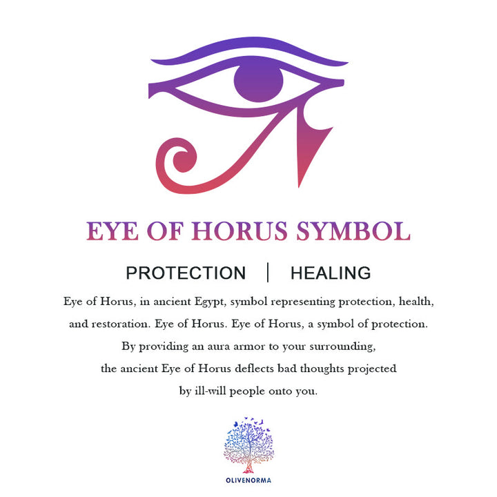 Olivenorma Obsidian And Red Agate Eye Of Horus Symbol Necklace - image 7