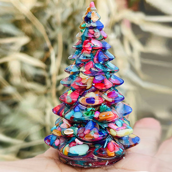 Olivenorma Christmas Tree Natural Crystal Stone Decoration