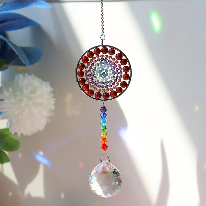 Olivenorma Crystal Suncatchers Handmade Chakra Wind Chime