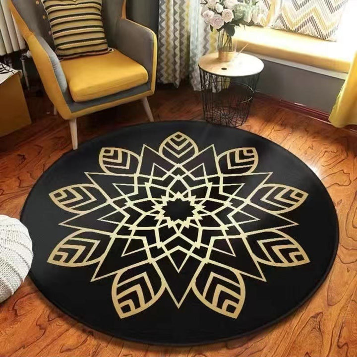 Olivenorma Mandala Round Area Rug Machine Washable Carpet - image 11
