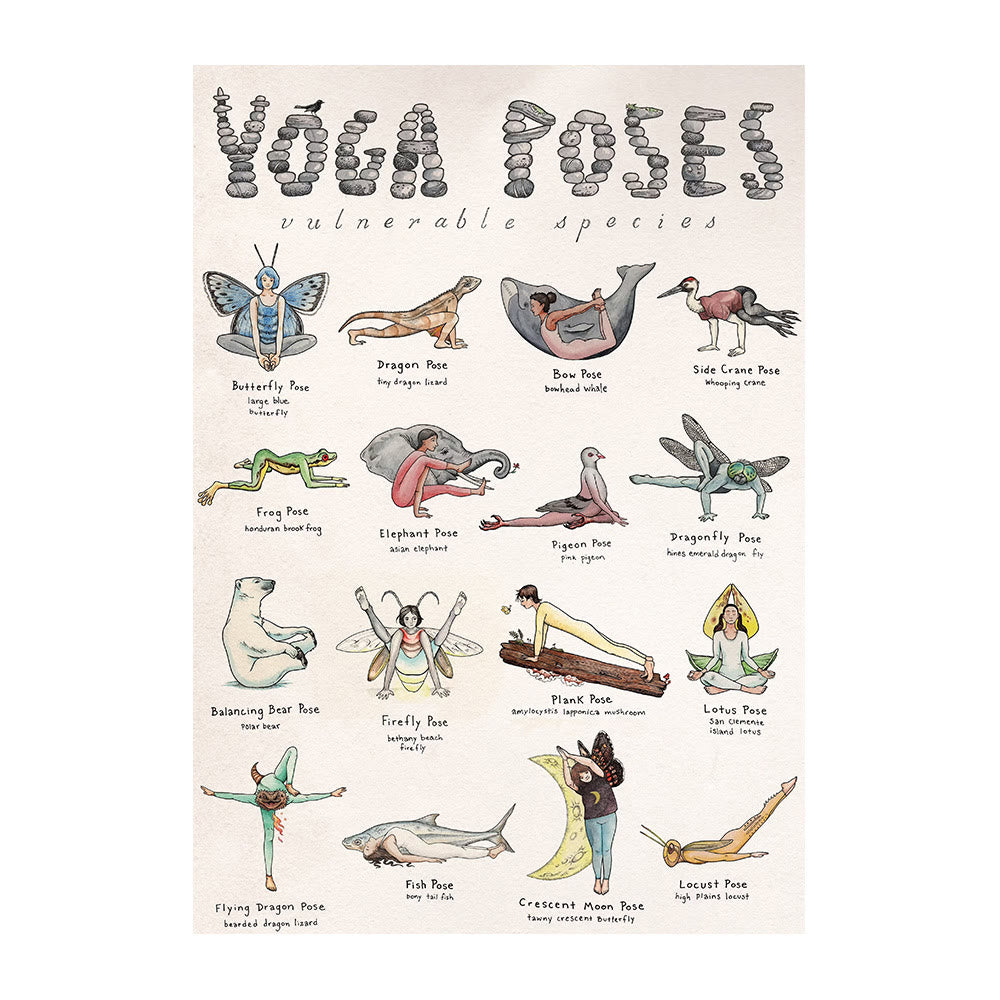 Olivenorma Yoga Partner Pose Heart Openers Poster