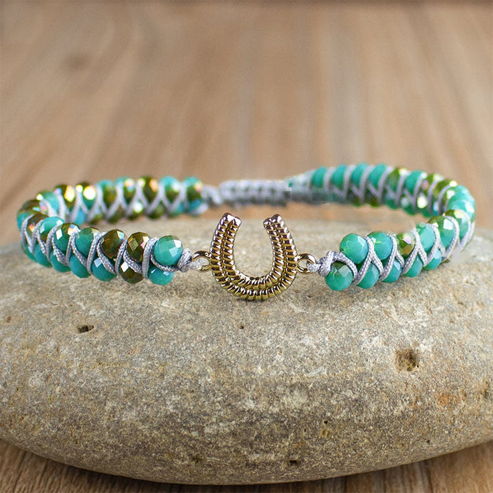 Olivenorma Lucky Horseshoe Turquoise Healing Bracelet