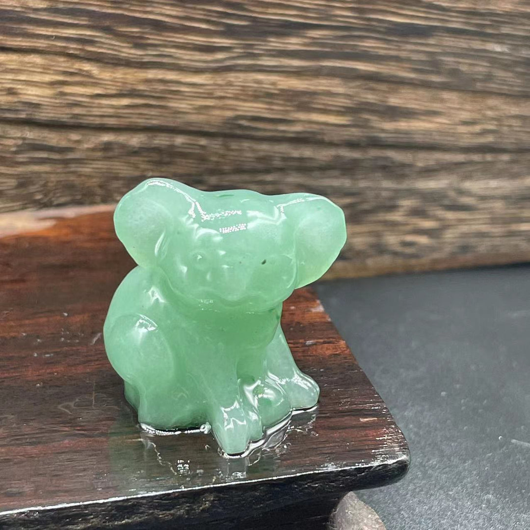 Olivenorma 1.2 Inches Carved Cute Koala Figurine Gemstone Decoration - image 34