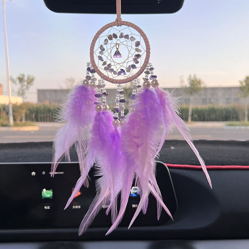 Olivenorma Car View Mirror Hanging Handwoven Dream Catcher