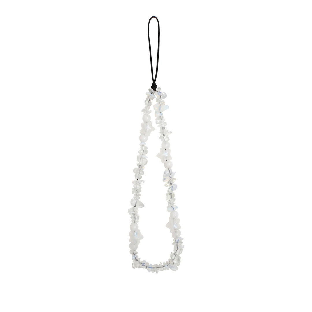 Olivenorma Handmade Crushed Stone Pearl Pentagram Beading Phone Strap