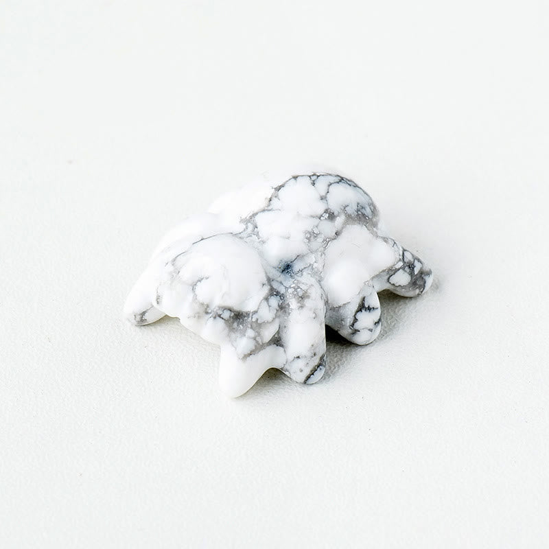 Olivenorma Natural Crystal Spider Carving Gemstone Decoration - White Turquoise - image 3