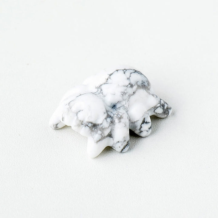 Olivenorma Natural Crystal Spider Carving Gemstone Decoration - White Turquoise - image 3