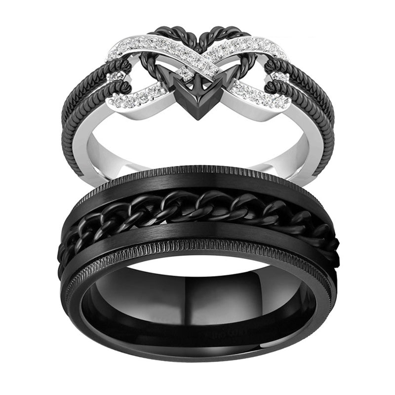 (Clearance 30% OFF / CODE: OFF30) Olivenorma For Noble Love Couple Rings