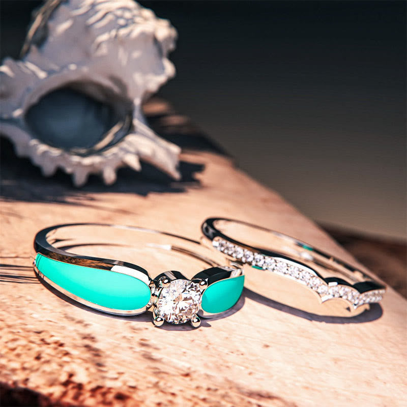 FREE Today: Blue Lagoon Turquoise 2 Piece Ring - image 5