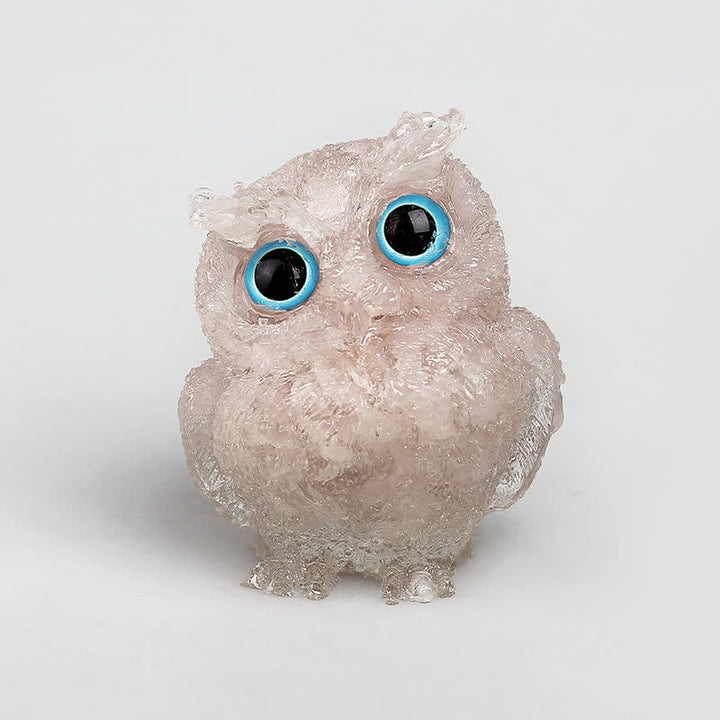FREE Today: Wise Guardian Crystal Owl Figurine Gemstone Decoration - Rose Quartz - 2.08''(L) * 1.57''(W) * 1.45''(H) - With Card - image 17