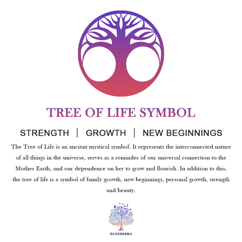 Olivenorma Crystal With Tree Of Life Gemstone Necklace - image 34