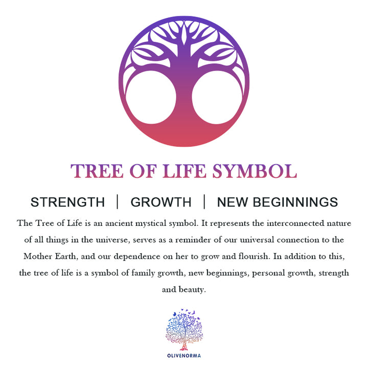Olivenorma Crystal With Tree Of Life Gemstone Necklace - image 34