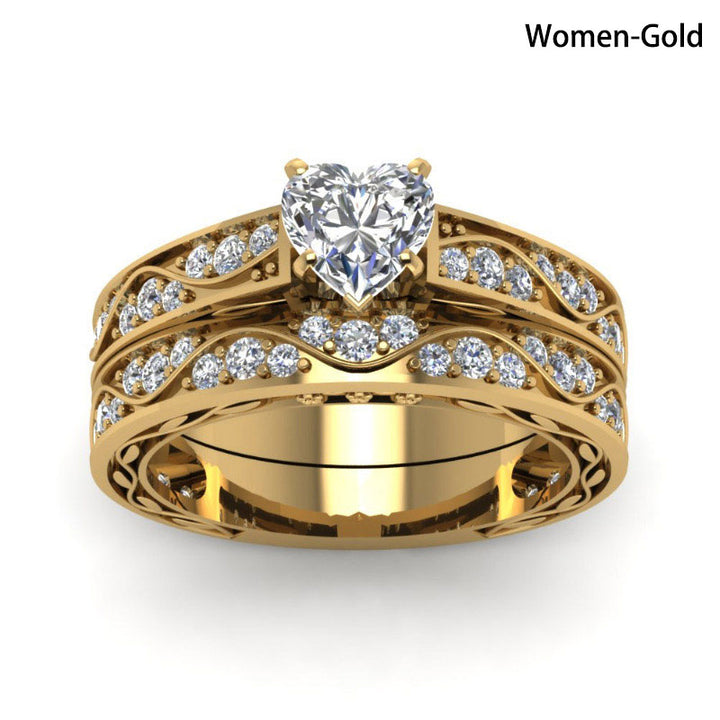 (Clearance 30% OFF / CODE: OFF30) Olivenorma For Noble Love Couple Rings