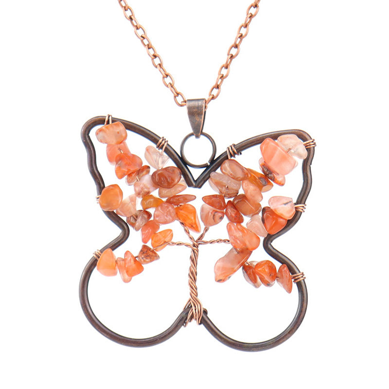 Chakra Butterfly Healing Necklace